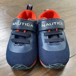 Nautica Girls' Towhee Sneakers - Black/Pink Toddler Shoes With Strap Closure, Cushioned Footbed & Non-Slip Sole (Size 10 Toddler) - View #3